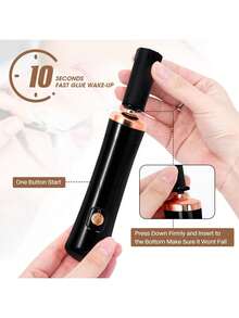 睫毛嫁接胶水摇晃器，Shmian电动指甲油摇晃器，电动摇晃器，省时免提工具，指甲油胶水摇晃器 - 彩色 - 查看 4