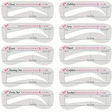 Eyebrow Stamp And Eyebrow Stencil Kit, With Eyebrow Brush One Step Eyebrow Stamp Shaping Kit With 10 Reusable Eyebrow Stencils - Eyebrow Stamp - View 7