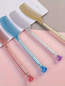 菱形时尚中性笔，可爱文具学生圆珠笔，办公用品细线签字笔 - 套裝 - 查看 1