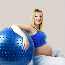 1pc Blue Exercise Ball Chair, Balance Training, Yoga Ball Balance, Yoga, Pilates, Core, Home Office Use, Thick Yoga Ball, Exercise Ball, Balance Ball, Suitable For Sensory Training - Multicolor - View 4