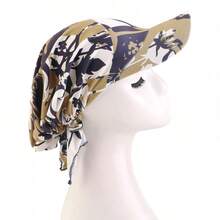1pc Elastic Headband Hat, Outdoor Sun Protection, Printed Headscarf Cap - A - View 7