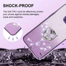 Funda para Samsung Galaxy S7 (no compatible con S7 Edge), funda para teléfono celular para mujeres y niñas, funda protectora de TPU con mariposa floral con soporte y correa para Samsung S7,43346803 - Agua verde azul - Ver 2