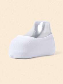 10 Pairs White Invisible Socks, Non-Slip Low-Cut Boat Socks, Breathable Blended Socks Suitable For High Heels, Loafers, Daily Wear - Multicolor - View 2