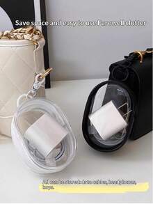 1pc Transparent Cable Organizer Bag, Portable Travel Digital Charger Storage Pouch, Multi-Functional Visible Handbag - Multicolor - View 5