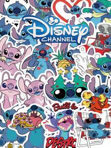 Disney 50张/套 官方 Lilo & Stitch 贴纸套装 可爱卡通史迪奇装饰贴纸 适用于剪贴簿、日记和 DIY 装饰 - Lilo & Stitch - 查看 1
