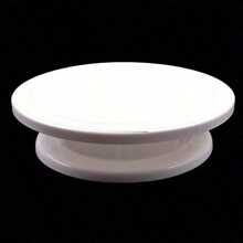 Cake Decorating Turntable, Rotating Cake Stand Revolving Icing Turntable Platform For Sugarcraft, Baking & Cake Decorating, White - White - View 5