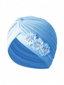 1pc Women's Floral Headscarf Hat, Fashionable Breathable Sweat-Absorbent Outdoor Accessory, Women Brimless Hat, Pleated, Headscarf Hat, Suitable For Daily Use And Travel,Summer,Beach,Holiday,Festival - Style 1 - View 9