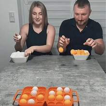 13/25/49件套乒乓球和国际象棋套装，适合派对、乒乓球和国际象棋游戏，包含乒乓球游戏盒、可重复使用的白色和黄色乒乓球，适合桌面和地板游戏、饮酒游戏、户外露营派对、圣诞酒吧游戏、家庭娱乐游戏、乒乓球、棋盘游戏、情侣游戏之夜 - 彩色 - 查看 2