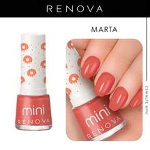 Renova Mini Marta Nail Polish 7.7ml - Coral Orange - View 1