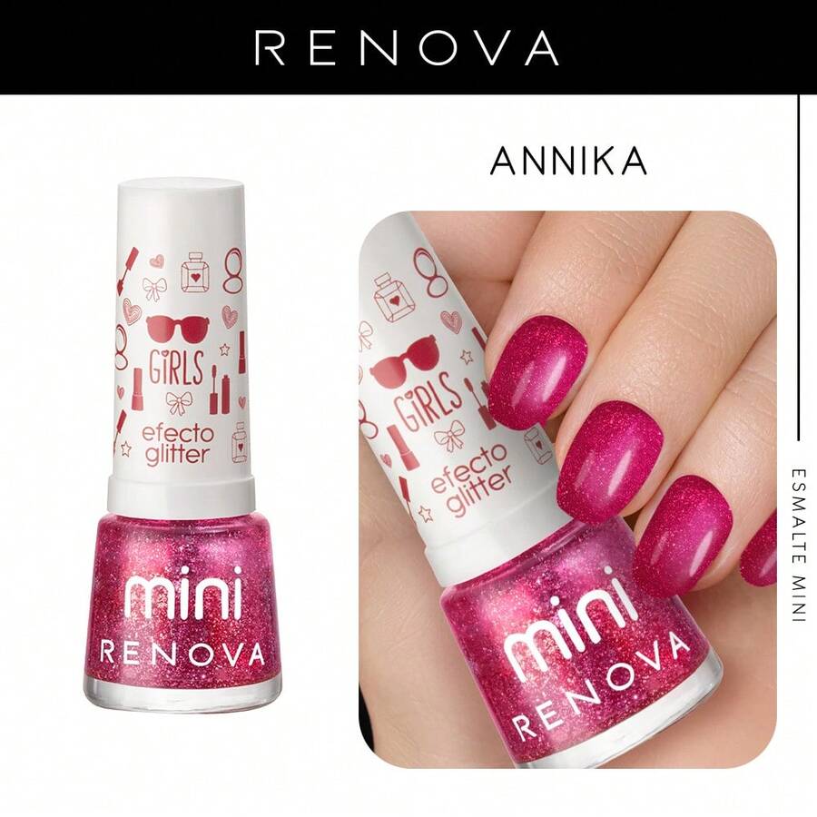 Renova Mini Annika Nail Polishes 7.7ml - Rose & Glow - 查看 1