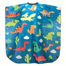 Dinosaur Shaped Hairdressing Apron - Quick Cleaning, Anti-Stick, Anti-Static Hairstylist Apron - Multicolor - View 8