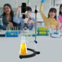 Electric Overhead Stirrer ES-40M 40L 2000RPM Lab Mixer, Digital Timer & Speed Control, 100W DC Motor, Max 30K MPa.S Viscosity, For Research, Industrial Use - Black, Silver - View 6