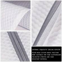 6/8个装耐用蜂窝网布洗衣袋（12x16英寸/涤纶/可机洗/布料），可重复使用拉链封口，适用于内衣、衣物、牛仔裤、毛巾、袜子等收纳 - 彩色 - 查看 5