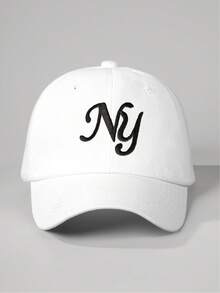 Mũ lưỡi trai thêu logo NY (3 chiếc/1 chiếc), mũ chống nắng ngoài trời có thể điều chỉnh cho bé trai và bé gái, thích hợp cho mùa xuân, mùa thu, du lịch, bãi biển, kỳ nghỉ. - mũ bóng chày - Xem 4
