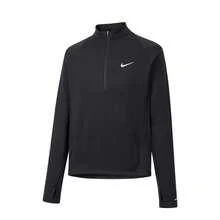 Nike Dri-Fit STRIDE HZ MIDLAYER Black Sport Comfort Raglan Sleeve High Neck Long Sleeve T-Shirt For Men - 黑色 - 查看 5