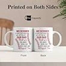 有你这样的爸爸，我就像打出了全垒打！趣味双面陶瓷马克杯，棒球运动员爸爸咖啡杯，父亲节、圣诞节、生日礼物，送给爸爸或爷爷，棒球迷的理想之选。 - 彩色 - 查看 3