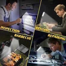 1 đèn làm việc cầm tay LED COB sạc USB, có thể điều chỉnh độ sáng, đèn kiểm tra có nam châm và móc treo. - Nhiều màu - Xem 10