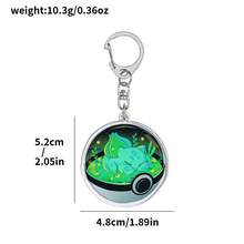 pocket monsters 1 chiếc/4 chiếc móc khóa acrylic Pokémon, móc khóa hoạt hình anime, phụ kiện balo - SS0087 - Xem 9