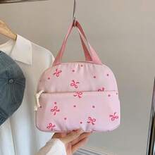 3pcs Bow Print Backpack Set For Women – Large Capacity College Backpack With Tote Bag & Pencil Case, Lightweight Casual Travel & Commuter Daypack - 粉色 - 查看 9