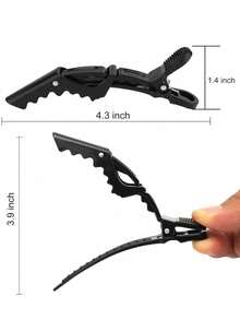 36/24/12/10/7/6/1pc Set Salon Crocodile Clips, Plastic Crocodile Clips, Seamless Bangs Clips, Duck Bill Crocodile Clips, Makeup Artist Side Positioning Clips, Hairstylist Sectioning Clips, Suitable For Salon, Home Or Hotel Travel, Non-Slip Crocodile Clips, Multi-Functional Hair Clips, Hairstyling Tools, Head Accessories, Hair Accessories For Women, Hairpin - Multicolor - View 12