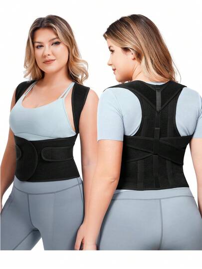 Đai chỉnh tư thế - 1 chiếc - Có dây đeo điều chỉnh, tấm đỡ lưng chắc chắn giúp cải thiện tư thế, hỗ trợ lưng dưới - Hoàn hảo cho người lớn, phòng tập thể dục, văn phòng, du lịch - Dễ sử dụng và vừa vặn thoải mái. Đai duỗi vai, hỗ trợ toàn bộ lưng có thể điều chỉnh, giảm đau lưng trên và lưng dưới - Hỗ trợ điều trị vẹo cột sống, gù lưng, bướu lưng, đau cột sống ngực.