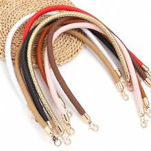 1条PU皮革编织替换肩带，手提包/单肩包手工编织延长链，30/60厘米高档皮革包双头扣肩带 - PU繩包帶 - 查看 8
