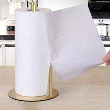1 Conjunto Suporte para Papel Toalha de Aço Inoxidável com Base Resistente - Dispensador de Papel Toalha Durável para Bancada, Suporte para Filme Plástico, Design Econômico de Espaço, Suporte para Papel Higiênico, Acessório de Decoração para Banheiro, Adequado para Armazenar Papel Toalha, Papel Higiênico, Filme Plástico, para Cozinha, Banheiro, Sala de Estar, Acessório Vertical para Bancada, Suprimentos de Cozinha Modernos e Duráveis, Estilo Seville Toro - Multicolorido - Visão 11