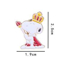 1pc Cartoon Enamel Brooch, Metal Badge Backpack Clothing Jewelry Accessory (Random Style) - Multicolor - View 7