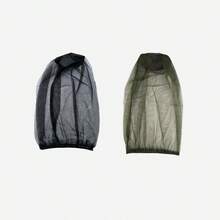 2pcs Extra Large Mosquito Net With Face Mask - Durable Anti-Insect Mesh, Fine Mesh To Prevent Insects, Can Be Used With Hat/Head, Suitable For Fishing And Hunting - Prevent West Nile Virus And Zika Virus - Available In Black And Green - A - View 9