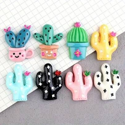 Bộ 5/10 nam châm tủ lạnh hình cây xương rồng mini - Bộ nam châm tủ lạnh hình bầu dục, nam châm trang trí hình cây hoạt hình cho bảng trắng, văn phòng, nhà bếp - Thích hợp làm đồ trang trí ngày lễ và quà tặng.