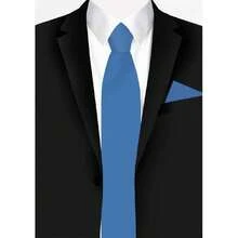 Jacob Alexander Men's Square Pocket Square, 43365341 - Dusty Blue - View 6