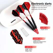Soft Tip Darts Set, Plastic Dart Tips For Electronic Dartboard, Professional Indoor Game Darts - Red - View 3