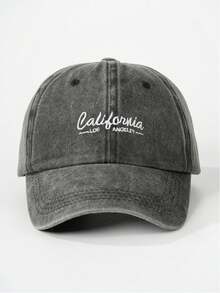 1pc Embroidered "CALIFORNIA" Adjustable Baseball Cap, Outdoor Sun Protection Casual Hat Suitable For Spring/Autumn Travel, Beach, Vacation, Boy, Y2K Style - Baseball Cap - View 19
