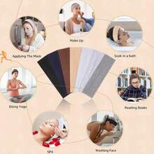 4pcs/Set Solid Color Thin Sports Headband, Suitable For Workout, Fitness, Autumn/Winter Women Holiday Outfit, Women Hair Accessories, Women Elegant Scarf, Women Soft Headband Summer Outfits - Multicolor - View 9