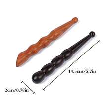 Gua Sha Point Massage Tools, Handheld Wooden Sandalwood Foot Massager, New Muscle Relaxation Stress Relief Acupressure Pen Body Massage - Multicolor - View 5