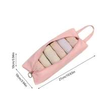 Organizador de Ropa Interior para Viaje, Bolsa Multifuncional para Guardar Calcetines y Ropa Interior, Organizador de Ropa para Equipaje y Mochila - Rosa - Ver 8