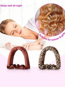 1 Pc Lazy Sleep Hair Curling Tool Big Wave Hair Curler Heatless Hair Curling Rod EVA Rubber Hair Curlers - Multicolor - View 5