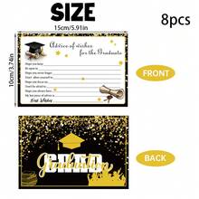 Hộp đựng thiệp chúc mừng tốt nghiệp 9 chiếc, thiết kế màu đen và xanh dương, đồ dùng trang trí tiệc tốt nghiệp. - Nhiều màu - Xem 7