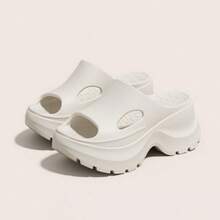 1 Pair Women's Platform Slippers, 2.75 Inch Thick Sole, Arch Support, Comfortable For Long Wear, Casual & Fashionable Summer Sandals, Non-Slip Soft Bottom,Shoe Rack,Storage Saver,Outdoor,Garden,Travel Essential,Portable,Beach Essential,Graduation Season,Commencement,Graduation Ceremony,Graduation Gift,Graduation Present,Graduation Gift,Graduation Present,Congrats Grad,Congratulations Graduate,Valedictorian,Finish School,Graduation Party - Multicolor - View 18