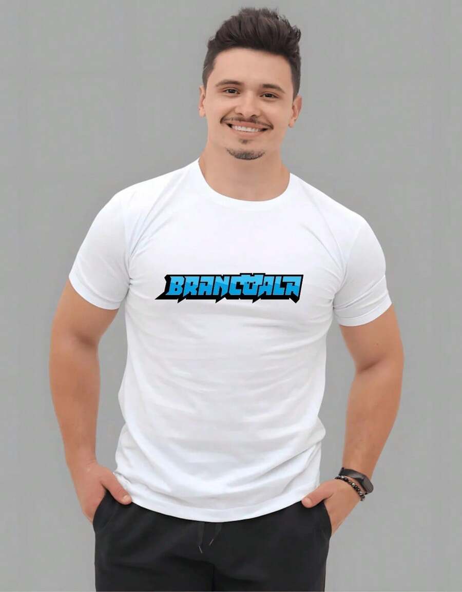 Brancoala T-Shirt Adult Youtuber Unisex - 白色 - 查看 1