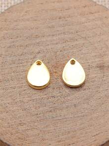 40pcs 11x8mm Drops Waterdrops Charms Pendant For DIY Jewelry Making Necklace Keychain Phone Chain Bracelet Making Accessories Handmade Craft Making Findings - Water Droplet, Flat Water Droplet - View 5