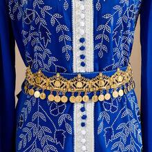 Classic Style Handmade Gold-Plated Women's Waist Belt, Bridal Dress Waist Chain, Middle Eastern Popular Performance Party Waist Chain - Gold - View 1