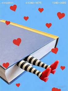 Creative Quirky Witch Bookmark, 3D Red High Heel Shoe Bookmark Gift - A - View 2