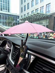 Flexible Mini Phone Sun Umbrella With Clip, Suitable For Outdoor Activities, Sun Shading, Rain Protection, Glare Reduction, Applicable To Phones, Kindles, Navigation Devices, No Power Required, Suitable For Beach, Photography, Car Phone Holder - Multicolor - View 7