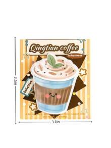 Ins Style Milk Tea & Coffee Sticky Notes, Cute Girly Memo Pads For Journal Decoration, Student Tearable Self-Stick Notes - Multicolor - View 3