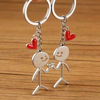 2 Stück "Love Stick" Paar Schlüsselanhänger | Das perfekte Geschenk zum Valentinstag, geeignet als Schlüsselringe, für Rucksäcke, Autoschlüssel oder Dekorationen.