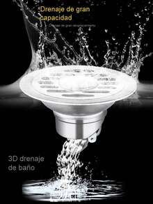 Desagüe de Suelo de Acero Inoxidable con Núcleo de Cierre Automático - A - Ver 6