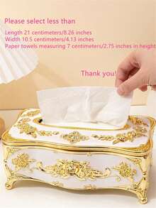 1 hộp đựng khăn giấy hoa hồng cổ điển, đồ trang trí nhà cửa, đồ gia dụng, bàn, đồ trang trí nhà cửa, sắp xếp và lưu trữ đồ gia dụng, trang trí phòng, trang trí phòng ngủ, phụ kiện nhà bếp, dụng cụ nhà bếp, đồ tổ chức nhà bếp, du lịch, ngày lễ, hộp đựng khăn giấy, hộp đựng khăn ăn, lễ hội họp mặt gia đình, trang trí bàn ăn nhà bếp cho nhà bếp phòng ngủ phòng khách phòng ăn, phụ kiện trang trí nhà cửa, hộp trang trí, quà cưới cho phụ nữ, du lịch mùa hè ngày lễ lễ hội phải có - vàng trắng - Xem 11