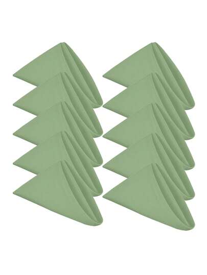 10/20/30pcs Solid Color Polyester Fiber Napkins, Soft Washable Reusable 12/14/17/20 Inch Square Napkins, Suitable For Home, Hotel, Wedding, Party, Restaurant And Holiday Celebration