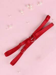 1 PC Y2K Heart Thigh Garter, Gothic Elastic Thigh Belt, Adjustable Strappy Leg Harness For Party & Streetwear - Leg Ring - View 4